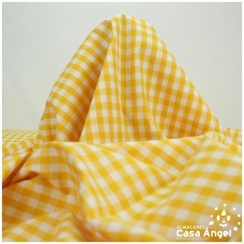 VICHY DE CUADROS AMARILLOS GRANDES 160cm