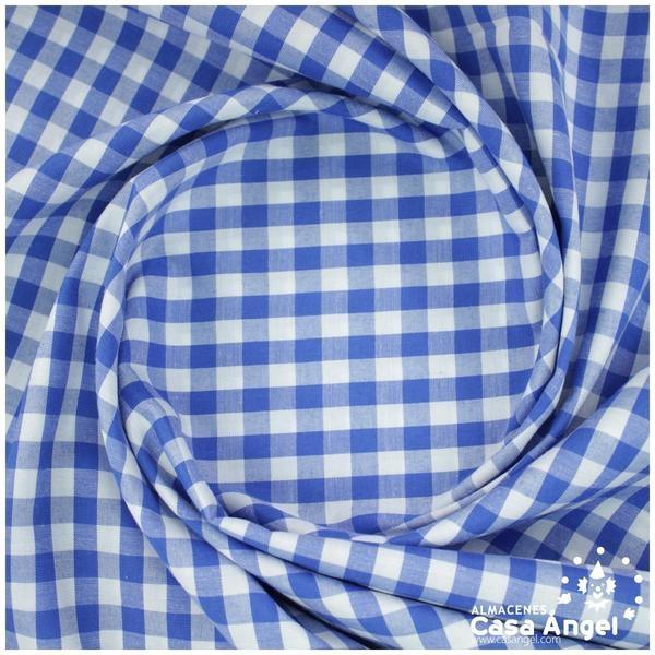 VICHY DE CUADROS AZULES GRANDES 160cm