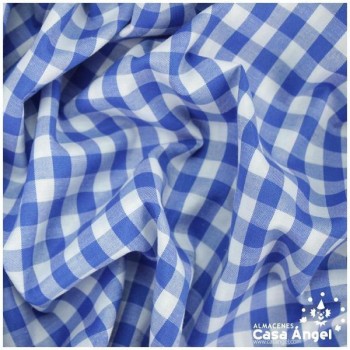 VICHY DE CUADROS AZULES GRANDES 160cm