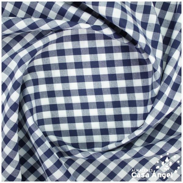 VICHY DE CUADROS AZUL MARINO GRANDES 160cm