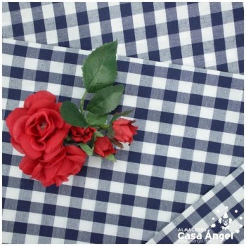 VICHY DE CUADROS AZUL MARINO GRANDES 160cm