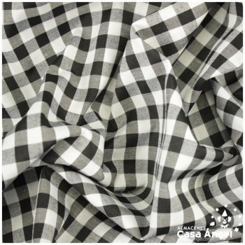 VICHY DE CUADROS NEGROS GRANDES 160cm