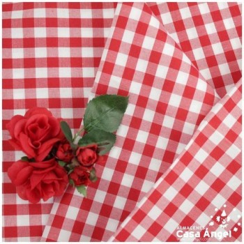 VICHY DE CUADROS ROJOS GRANDES 160cm