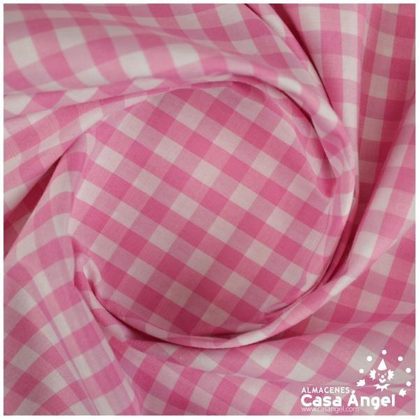 VICHY DE CUADROS ROSAS GRANDES 160cm