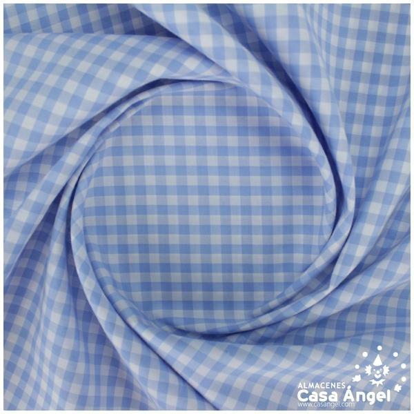 VICHY DE CUADROS CELESTES MEDIANOS 160cm