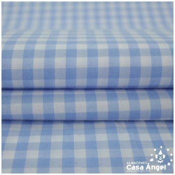 VICHY DE CUADROS CELESTES MEDIANOS 160cm