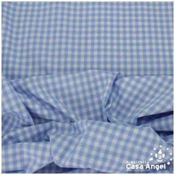 VICHY DE CUADROS CELESTES MEDIANOS 160cm
