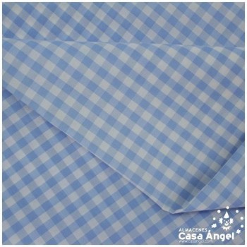 VICHY DE CUADROS CELESTES MEDIANOS 160cm