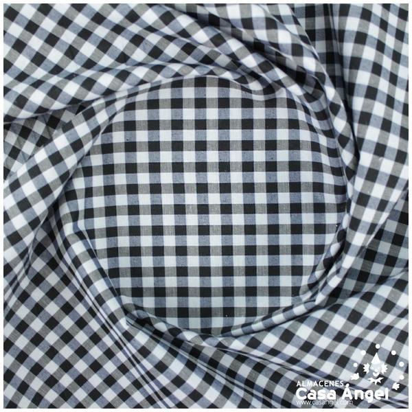 VICHY DE CUADROS NEGROS MEDIANOS 160cm