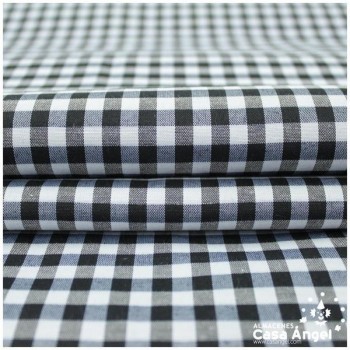 VICHY DE CUADROS NEGROS MEDIANOS 160cm