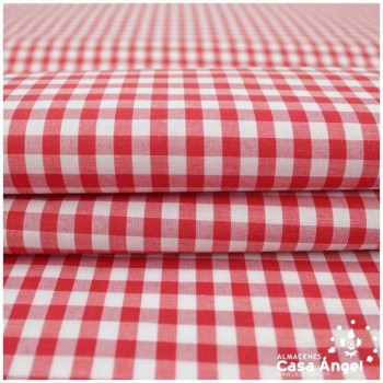 VICHY DE CUADROS ROJOS MEDIANOS 160cm