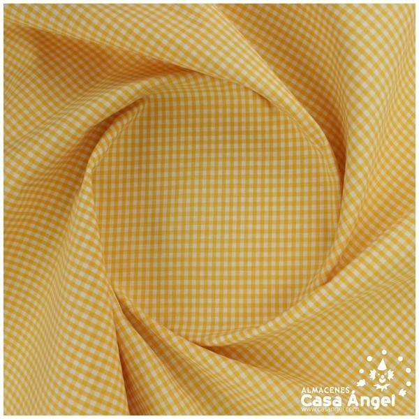 VICHY DE CUADROS AMARILLOS PEQUEÑOS 160cm