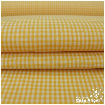 VICHY DE CUADROS AMARILLOS PEQUEÑOS 160cm