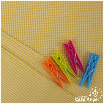 VICHY DE CUADROS AMARILLOS PEQUEÑOS 160cm