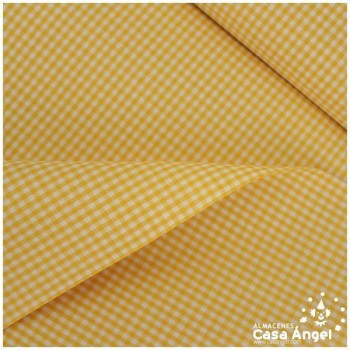 VICHY DE CUADROS AMARILLOS PEQUEÑOS 160cm