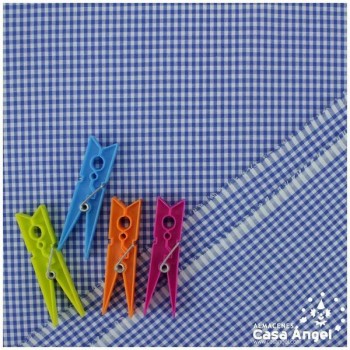 VICHY DE CUADROS AZULES PEQUEÑOS 160cm