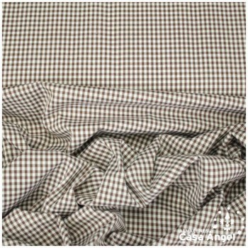 VICHY DE CUADROS MARRÓN PEQUEÑOS 160cm