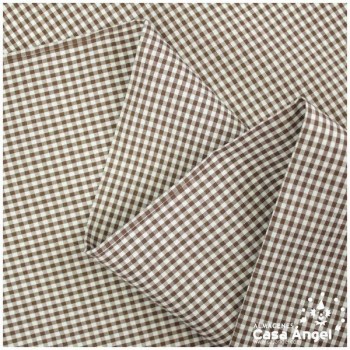 VICHY DE CUADROS MARRÓN PEQUEÑOS 160cm