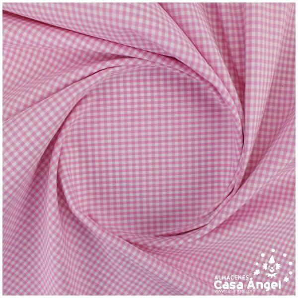 VICHY DE CUADROS ROSA PEQUEÑOS 160cm
