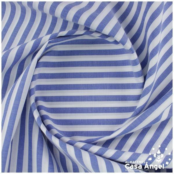 VICHY DE RAYAS MEDIANAS AZUL 160cm