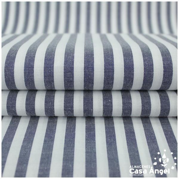 VICHY DE RAYAS MEDIANAS AZUL MARINO 160cm