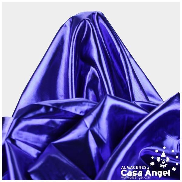 ORGANZA LAMÉ AZUL METALIZADO EXTRA BRILLO 112cm