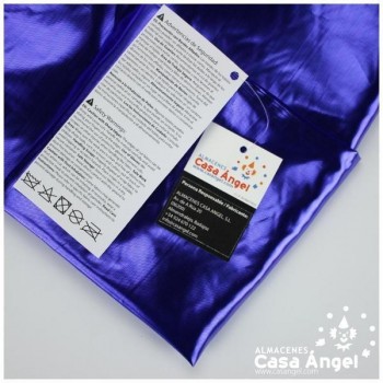 ORGANZA LAMÉ AZUL METALIZADO EXTRA BRILLO 112cm