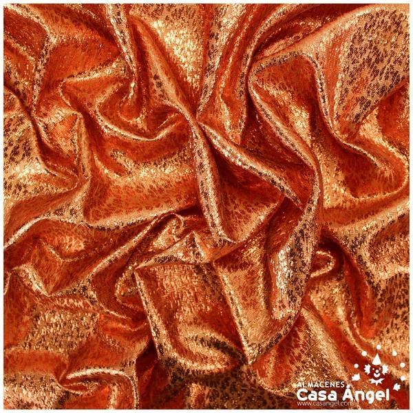 TELA TOPAZ TEXTURIZADA COBRE BRILLANTE 112cm