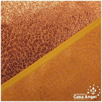 TELA TOPAZ TEXTURIZADA COBRE BRILLANTE 112cm