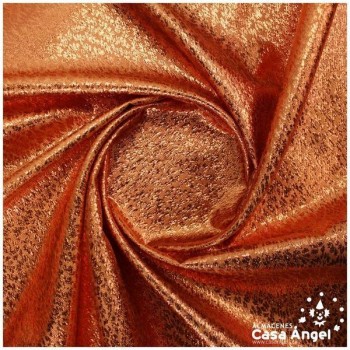 TELA TOPAZ TEXTURIZADA COBRE BRILLANTE 112cm