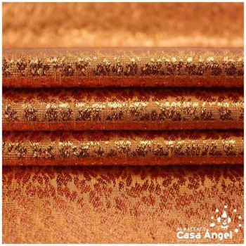 TELA TOPAZ TEXTURIZADA COBRE BRILLANTE 112cm