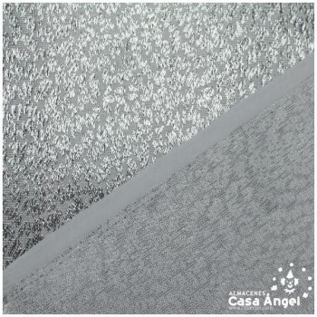 TELA TOPAZ TEXTURIZADA PLATA BRILLANTE 112cm