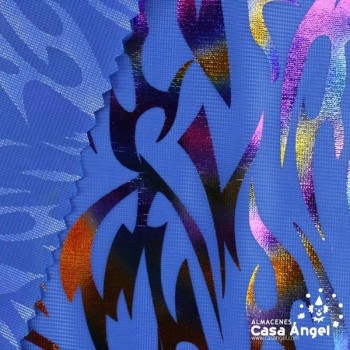 RASETE ESTAMPADO LLAMAS FOIL ANCHO 150cm