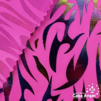RASETE ESTAMPADO LLAMAS FOIL ANCHO 150cm