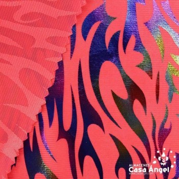 RASETE ESTAMPADO LLAMAS FOIL ANCHO 150cm