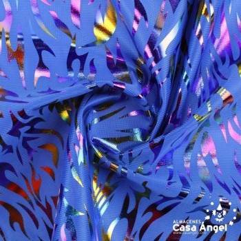 RASETE ESTAMPADO LLAMAS FOIL ANCHO 150cm
