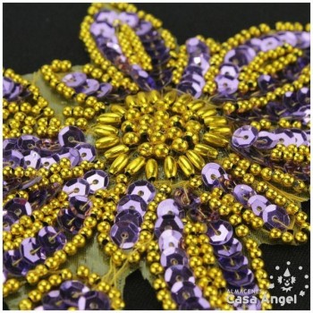 APLICACIÓN LENTEJUELA ROCALLA FLORES 20cm