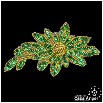 APLICACIÓN LENTEJUELA ROCALLA FLORES 20cm