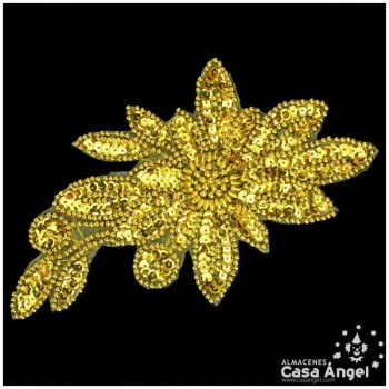 APLICACIÓN LENTEJUELA ROCALLA FLORES 20cm