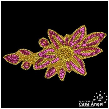APLICACIÓN LENTEJUELA ROCALLA FLORES 20cm