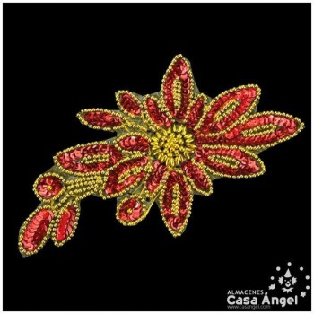 APLICACIÓN LENTEJUELA ROCALLA FLORES 20cm