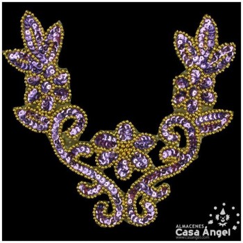 APLICACIÓN CUELLO ROCALLA LENTEJUELA 22cm