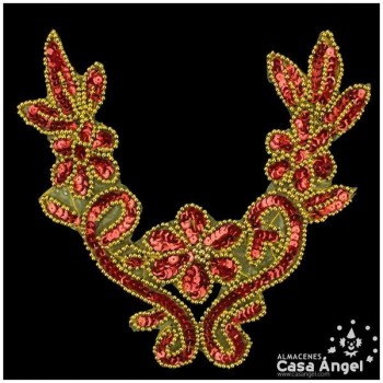 APLICACIÓN CUELLO ROCALLA LENTEJUELA 22cm