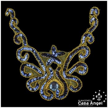 APLICACIÓN CUELLO LENTEJUELA ROCALLA 20cm