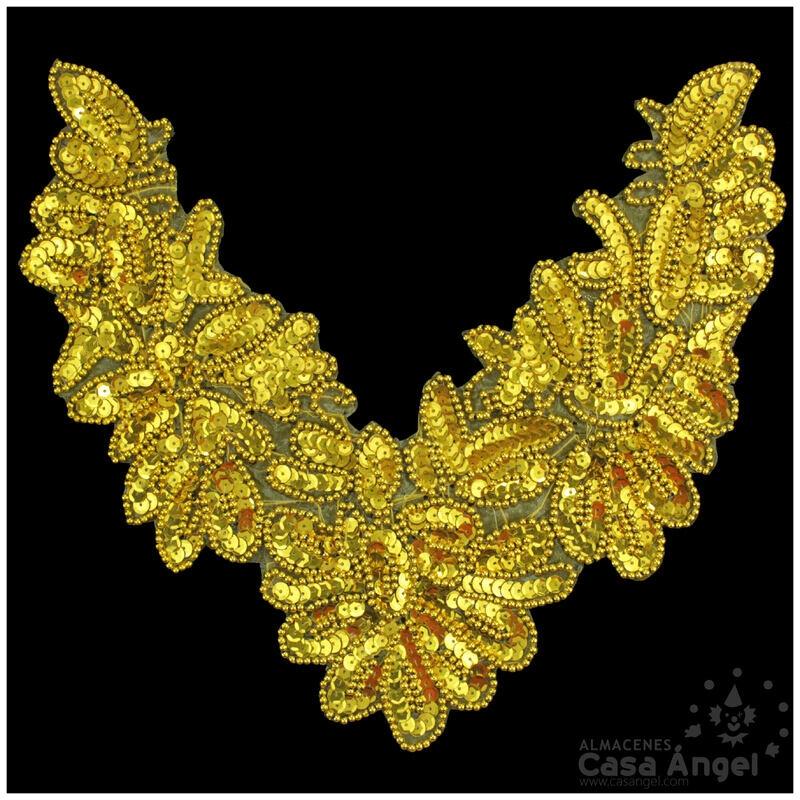 APLICACIÓN CUELLO LENTEJUELA ROCALLA 27cm