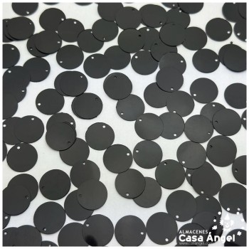 LENTEJUELA DE COSTURA REDONDA METALIZADA 16mm BOLSA 50gr