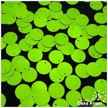 LENTEJUELA DE COSTURA REDONDA METALIZADA 16mm BOLSA 50gr
