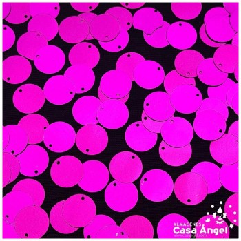 LENTEJUELA DE COSTURA REDONDA METALIZADA 16mm BOLSA 50gr