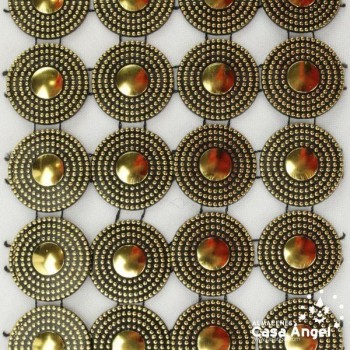 PASAMANERÍA ANCHA CADENETA CÍRCULOS PVC 105mm