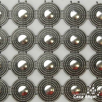 PASAMANERÍA ANCHA CADENETA CÍRCULOS PVC 105mm